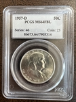 1957-D 50C MS64FBL