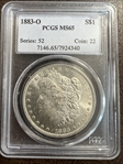 1883-O $1 MS65