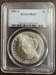1881-S $1 MS67