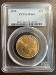 1910 $10 MS64