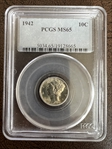1942 10C MS65