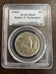 1948-S 50C Booker T. Washington MS65