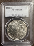 1881-S $1 MS63