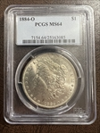 1884-O $1 MS64