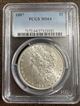 1887 $1 MS64