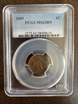 1889 1C MS63BN