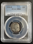 1934-D 25C MS64