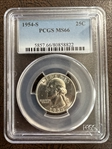 1954-S 25C MS66