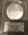 2013 $1 Silver Eagle First Strike MS70