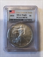 2010 $1 Silver Eagle MS70