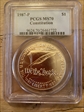1987-P $1 Constitution MS70