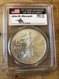 2015 $1 Silver Eagle First Strike Mercanti Signature MS70