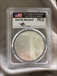 2008-W $1 Burnished Silver Eagle Mercanti Signature SP70