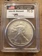 2011-W $1 Burnished Silver Eagle Mercanti Signature SP70