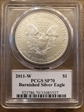2011-W $1 Burnished Silver Eagle Mercanti Signature SP70