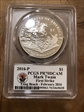 2016-P $1 Mark Twain First Strike Mark Twain Label Long Beach PR70DCAM