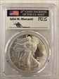 2007-W $1 Silver Eagle Mercanti Signature PR70DCAM