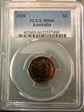 2008 $2 MS66
