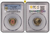 2018 $2 Lest We Forget - War Graves 30th Ann. $2 Coin Colorized MS66