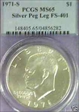 1971-S $1 FS-401, Peg Leg MS65