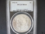 1921-S $1 MS64