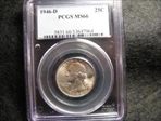 1946-S 25C MS66