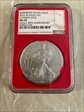 2016 $1 Burnished Silver Eagle 30th Anniversary Lettered Edge MS70