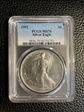 1992 $1 Silver Eagle MS70