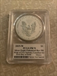 2019-W $1 Silver Eagle Enhanced Rev PR Pride of Two Nations, Canadian Set FDI Ottawa JimL PR70