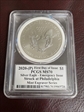 2020-(P) $1 Silver Eagle - Emergency Issue Struck at Philadelphia FDI Mercanti MES MS70