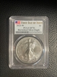2023-W $1 Burnished Silver Eagle First Day of Issue SP70
