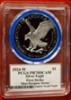 2024-W  $1 Silver Eagle Mint Designer Series FS Emily S. Damstra Flag PR70DCAM