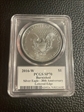 2016-W $1 Burnished Silver Eagle 30th Anniversary Lettered Edge Mercanti Signature SP70
