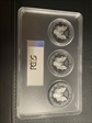2017-W 3 pc Silver Eagle Set First Day of Issue Moy DC, Denver, Philly PR70DCAM