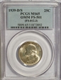 1939-D/S 25C FS-501 MS65