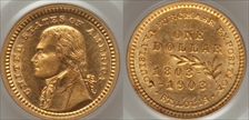 1903 G$1 LA Purchase, Jefferson MS63