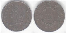 1814 1C Crosslet 4 AU58BN