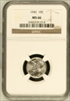 1942 10C 1942 10C MERCURY NGC MS 66