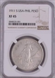 1911 S 1 PESO 1911 S USA-PHIL PESO NGC XF 45