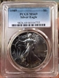 1989 $1 Silver Eagle MS69