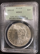 1902-O $1 MS63