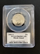 2001-S 25C Rhode Island PR69DCAM