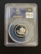 2005-S 25C Kansas Silver PR69DCAM