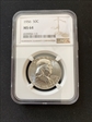 1956 p 50 c Ben Franklin  NGC ms 64