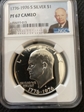 1976 s $1 silver,cameo  Eisenhower  NGC PF67 cameo 