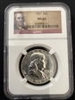 1957 p 50 c Franklin  NGC ms 64