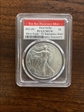 2021-(S) $1 Silver Eagle - T1 Emergency Issue Struck at San Francisco First Strike MS70