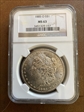 1885 o $ 1 morgan ngc ms63