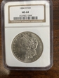 1884-O $ 1 morgan ms 64
