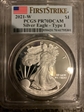 2021-W  $1 Silver Eagle - Type 1 First Strike PR70DCAM
